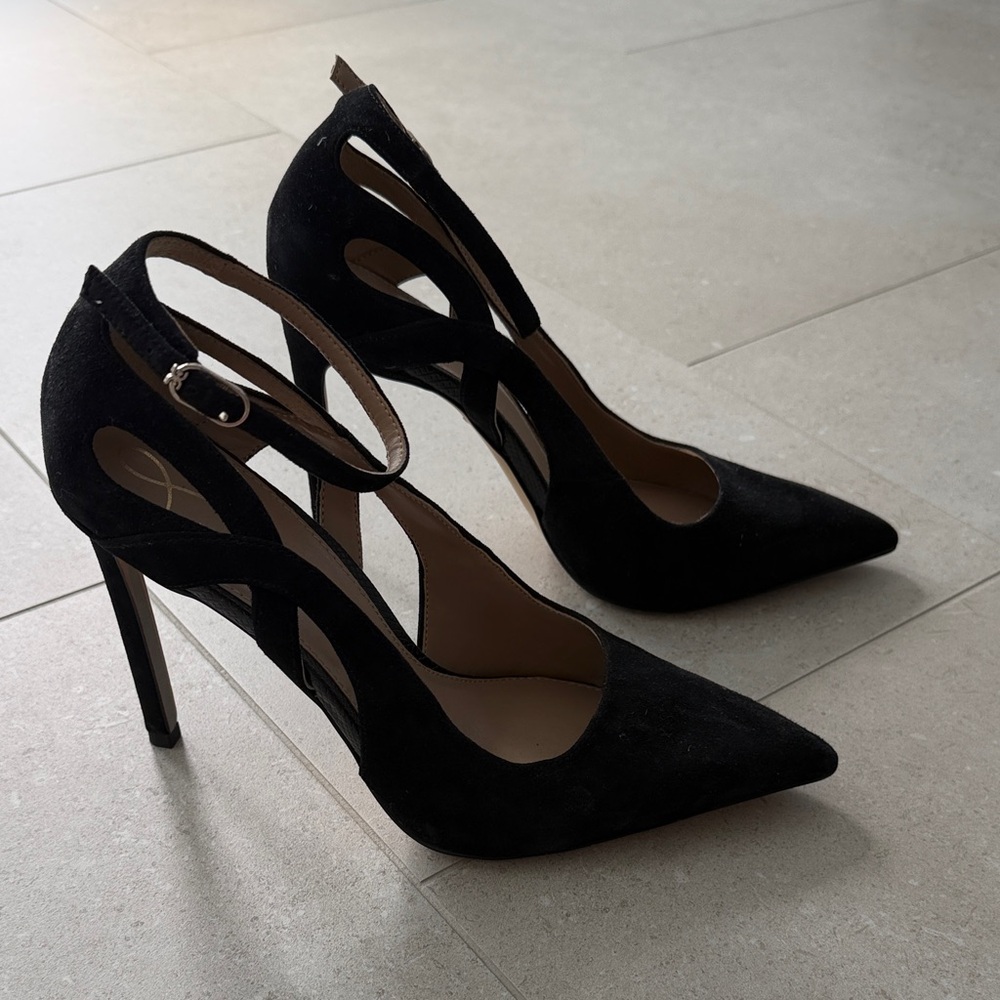 Sam Edelman Black Suede Heels